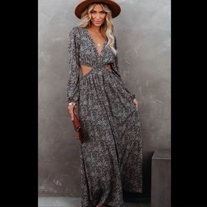 Maxi Dress with Cut Outs